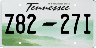 TN license plate Z8227I