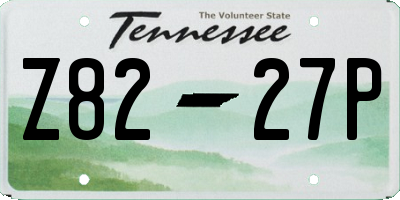 TN license plate Z8227P