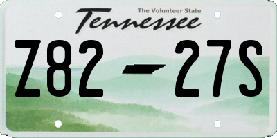 TN license plate Z8227S