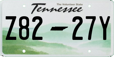 TN license plate Z8227Y