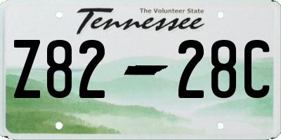 TN license plate Z8228C