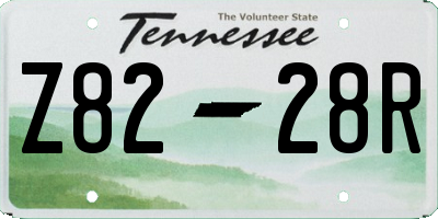 TN license plate Z8228R