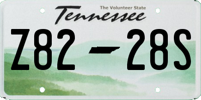 TN license plate Z8228S