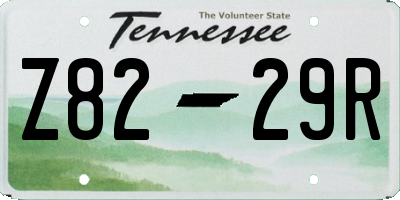 TN license plate Z8229R