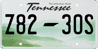 TN license plate Z8230S