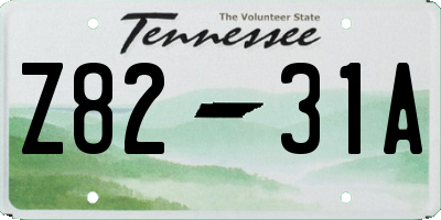 TN license plate Z8231A