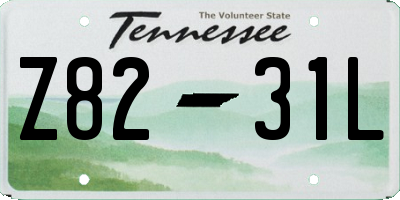 TN license plate Z8231L