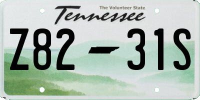 TN license plate Z8231S