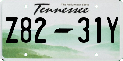 TN license plate Z8231Y