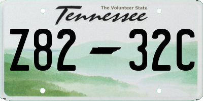 TN license plate Z8232C