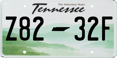 TN license plate Z8232F