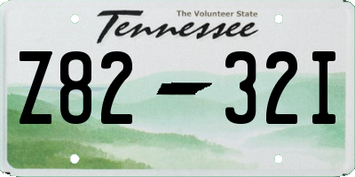 TN license plate Z8232I