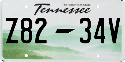 TN license plate Z8234V