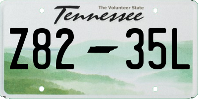 TN license plate Z8235L