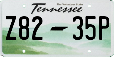 TN license plate Z8235P