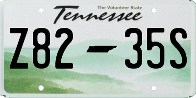 TN license plate Z8235S
