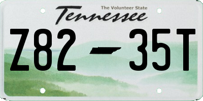 TN license plate Z8235T
