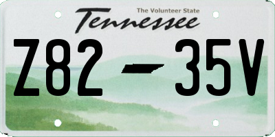 TN license plate Z8235V