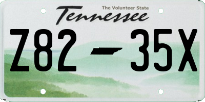 TN license plate Z8235X