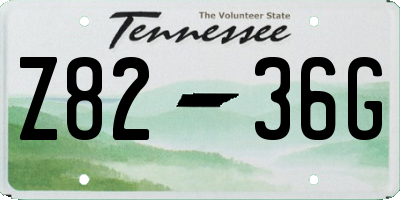 TN license plate Z8236G