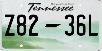 TN license plate Z8236L