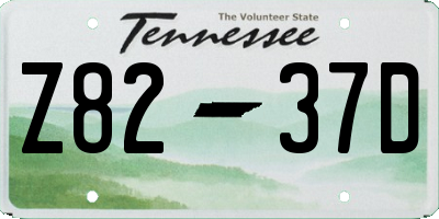TN license plate Z8237D