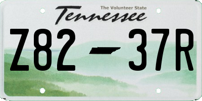 TN license plate Z8237R