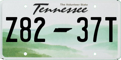 TN license plate Z8237T