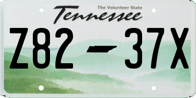 TN license plate Z8237X