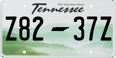 TN license plate Z8237Z