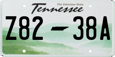 TN license plate Z8238A