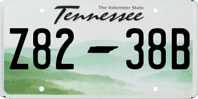 TN license plate Z8238B
