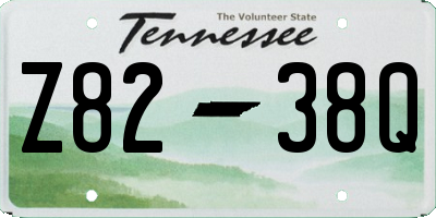 TN license plate Z8238Q