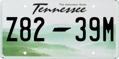 TN license plate Z8239M