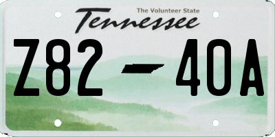 TN license plate Z8240A