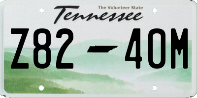 TN license plate Z8240M