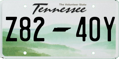 TN license plate Z8240Y