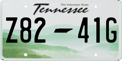 TN license plate Z8241G