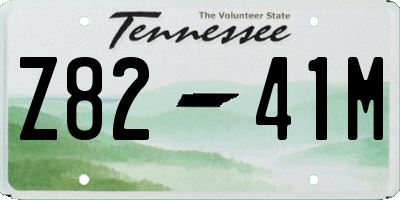 TN license plate Z8241M