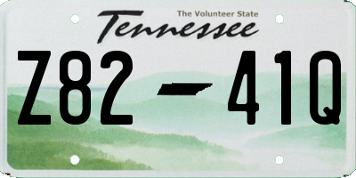 TN license plate Z8241Q