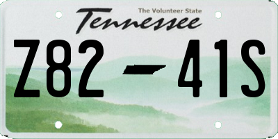 TN license plate Z8241S