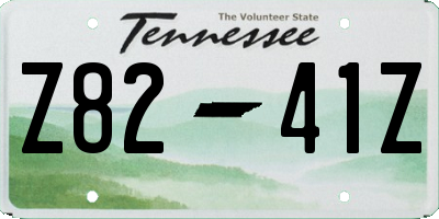 TN license plate Z8241Z