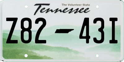TN license plate Z8243I