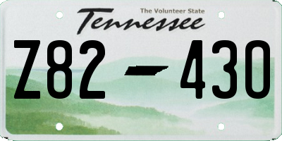 TN license plate Z8243O