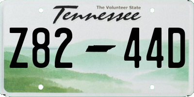 TN license plate Z8244D