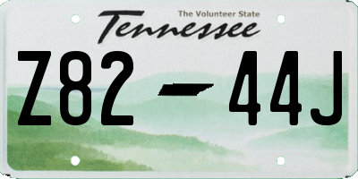 TN license plate Z8244J