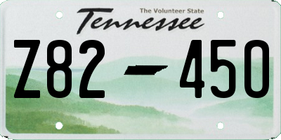 TN license plate Z8245O