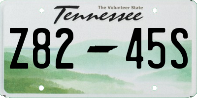 TN license plate Z8245S