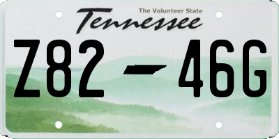 TN license plate Z8246G
