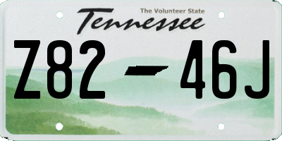 TN license plate Z8246J